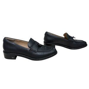 Sam Edelman Denise Tassel Leather Penny Loafer Black Women's size 7